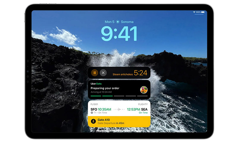 اپل iPadOS 17 را با ویجت‌های تعاملی و شخصی‌سازی لاک‌اسکرین معرفی کرد