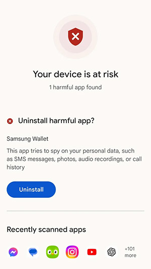 اپلیکیشن‌های Samsung Messages و Samsung Wallet امنیت گوشی شما را به خطر می‌اندازند!